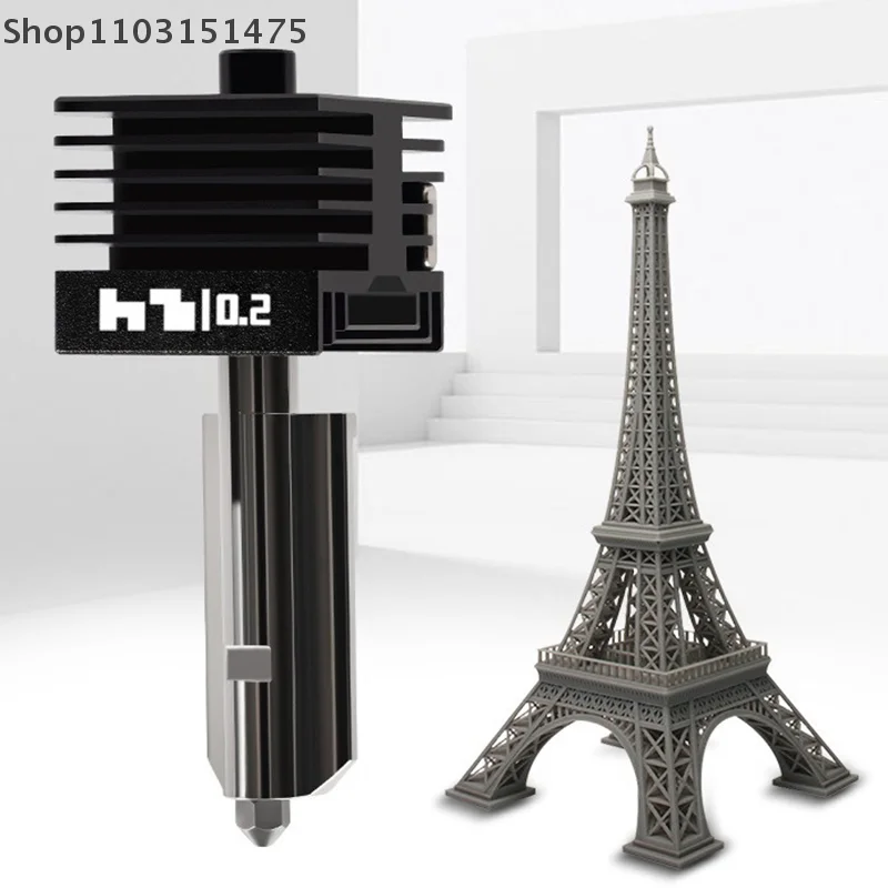 For Bambu Lab H2D Hotend Kit High Flow Hardened Steel 0.2/0.4/0.6/0.8mm Hotend Nozzle Replaceable Compatible Bambu A1/A1 Mini