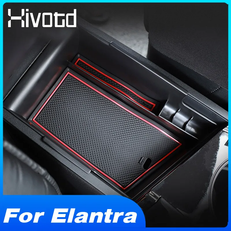 

For Hyundai Elantra 2022-2021 Car Central Armrest Storage Box Container Glove Organizer Case Car Accessories Interior Decoration