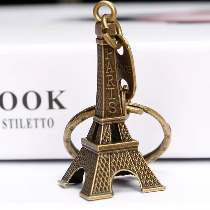 Eiffel Tower Charm Purse Keychain for Fans Statue Model Souvenir 2024 France Paris Gift Exquisite Keyring for Men Women