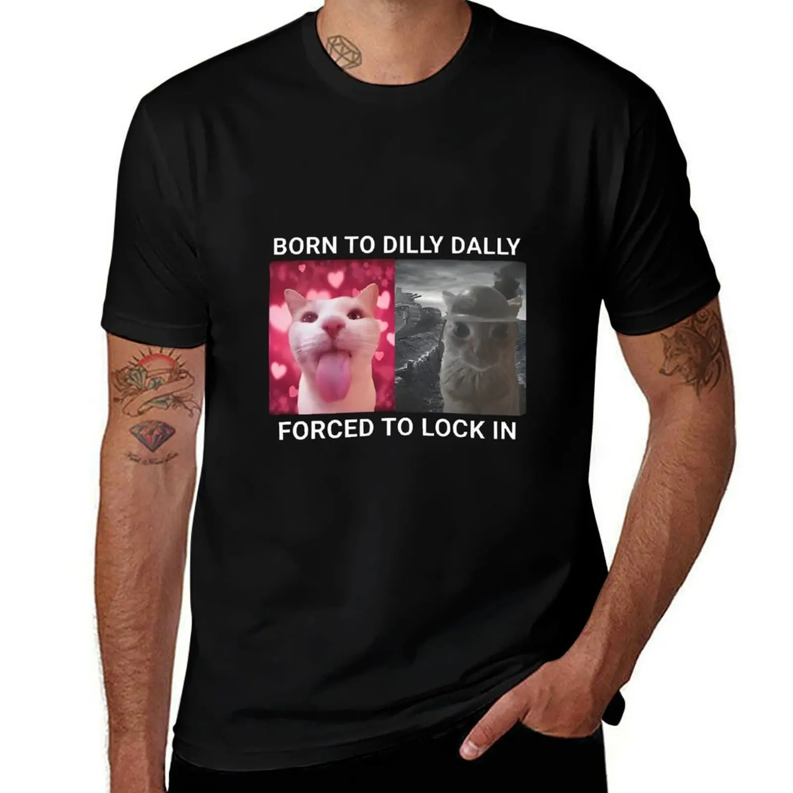 

Born To Dilly Dally Forced To Lock In T-Shirt Plus Size Comfort Fit Tee