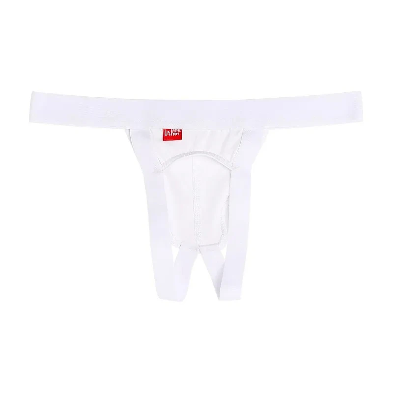 

Men‘s Cotton Open Crotch Jockstrap Briefs Low Rise Narrow Hip Hollow Out Breathable Sexy Adult Intimate Lingerie Male Underwear