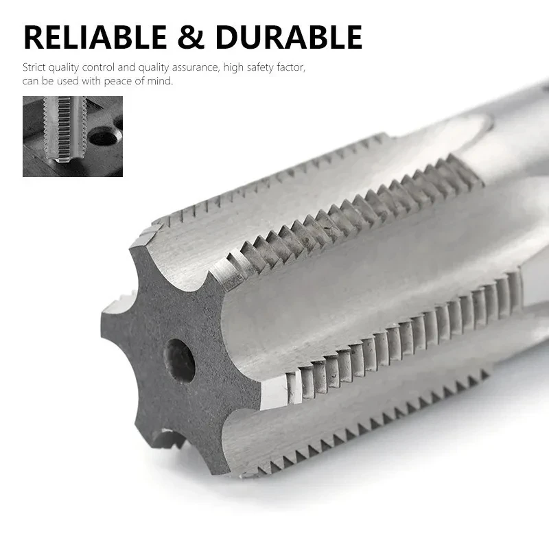 Torneira rosca tubulação W6542 HSS, RC RP PT NPT, 1:16,. 1/8 Pipe Thread Tapping Tools, 2 polegadas, Usado