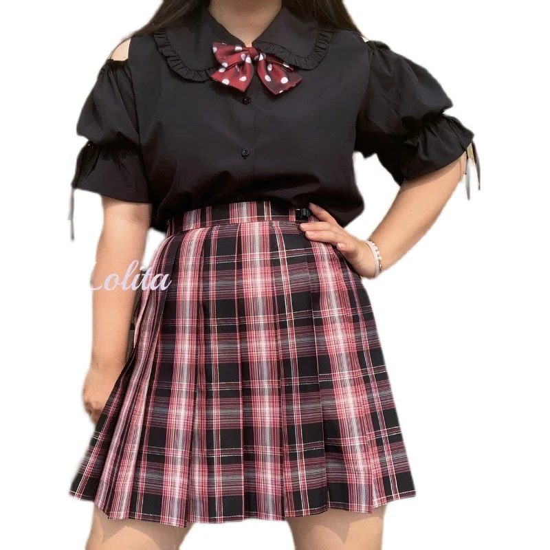 Large Size Playful JK High Waist A-line Y2K Plaid Skirt 2025 Summer New Sweet Cool Girl Versatile Age-reducing Pleated Skirts - Image 3