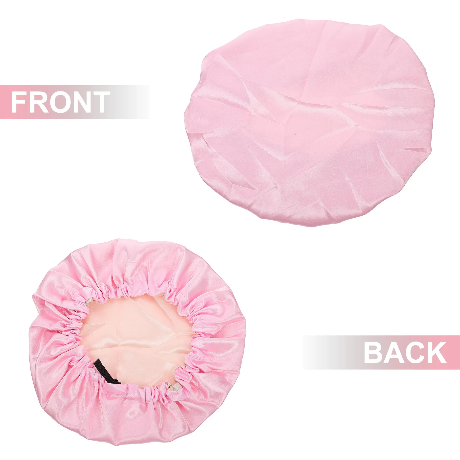 

Elastic Sleeping Caps Soft Foldable Waterproof Polyester Night Sleep Bonnet Bathing Shower Hair Bonnet Adjustable Cover