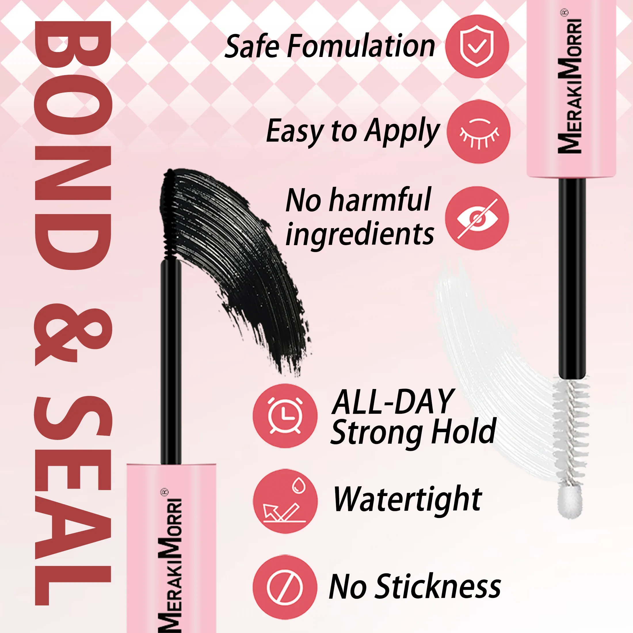 つけまつげ280束、8～16mm、接着剤とリムーバー付き、ナチュラルスタイル、オフィスワーカー/学生に最適。