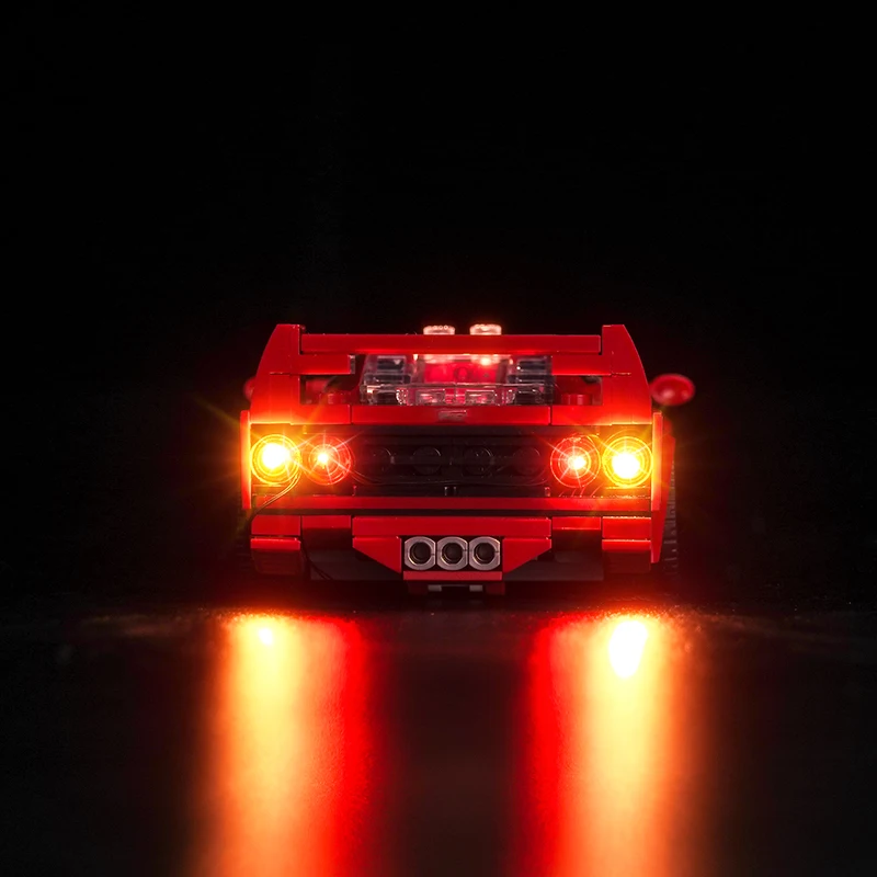 Vonado 5V LED light 76934 set suitable for Ferrari F40 Supercar building block gift (including lighting accessories only)