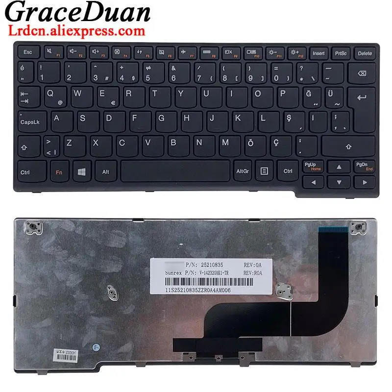 

for Lenovo S210 S215 S20-30 S21e-20 Yoga 11s Flex 10 Laptop TR Turkish Keyboard 25210835 25210865 25210805