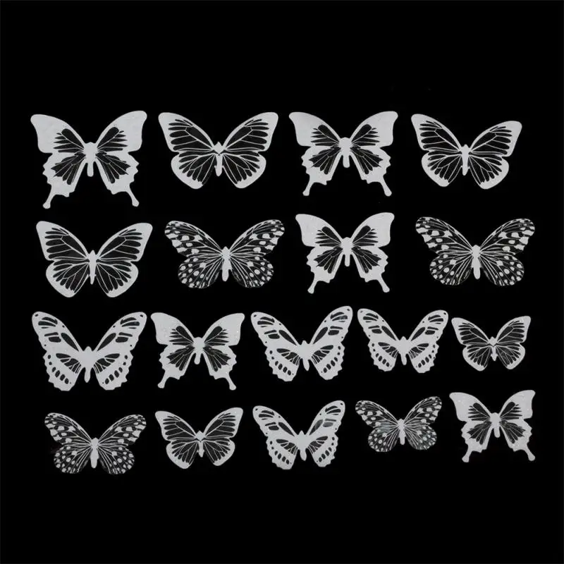 

18Pcs 3D Butterfly Wall Stickers PVC Self Adhesive Wallpaper Colorful Butterfly Wall Sticker Living Room Window Decal Home Decor