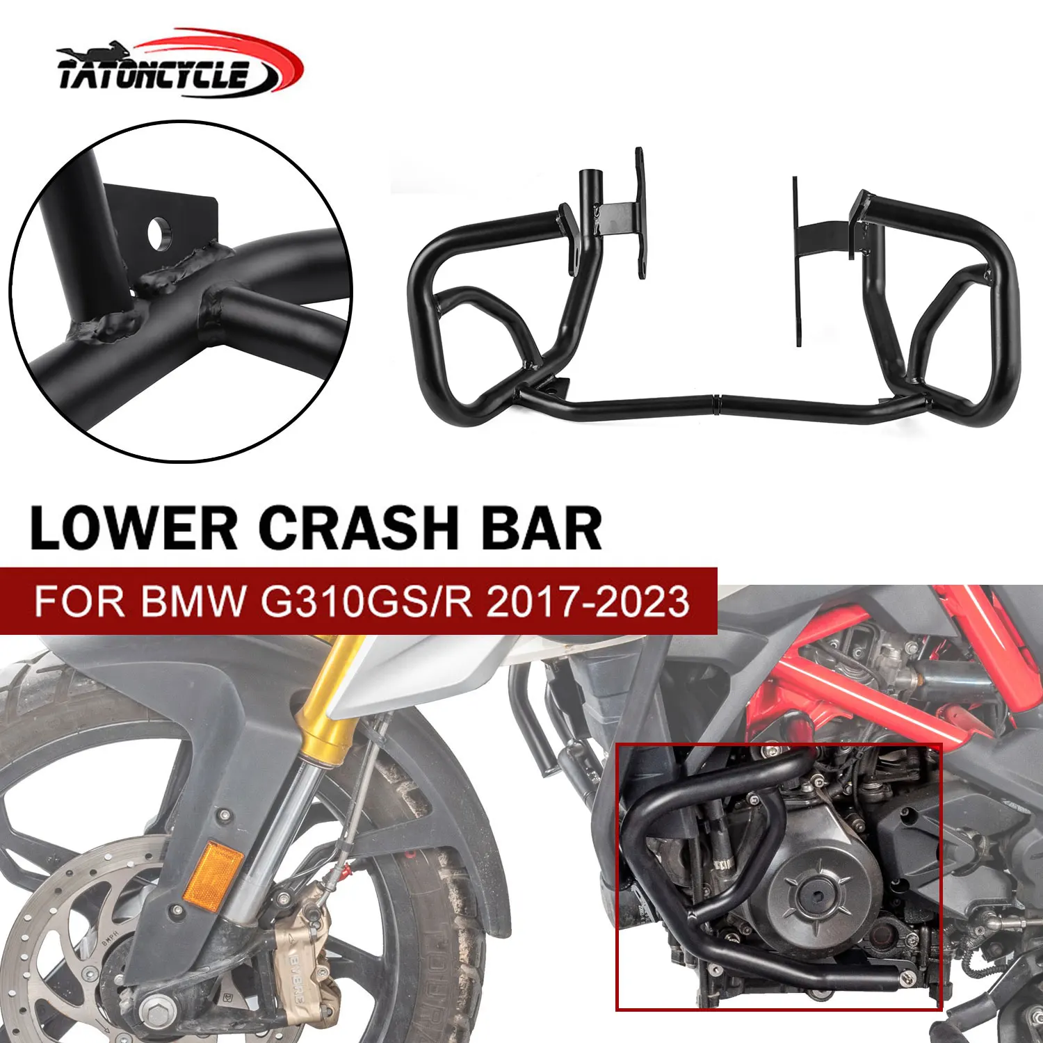 

Нижняя защита двигателя мотоцикла, бампер для BMW G310GS G310R G310 GS R, защита от падения на шоссе 2017-2024, аксессуары