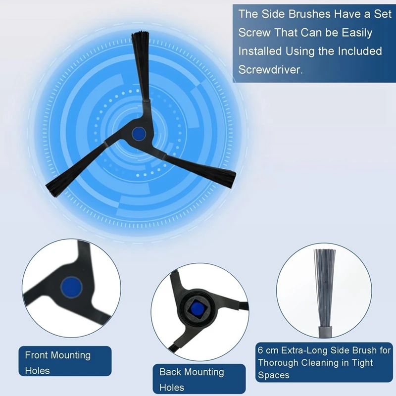 Piezas de repuesto para ECOVACS Deebot X2 Omni/Max/Pro, Kit de accesorios para aspiradora, cepillo principal, filtro para mopa, bolsas para aspiradora