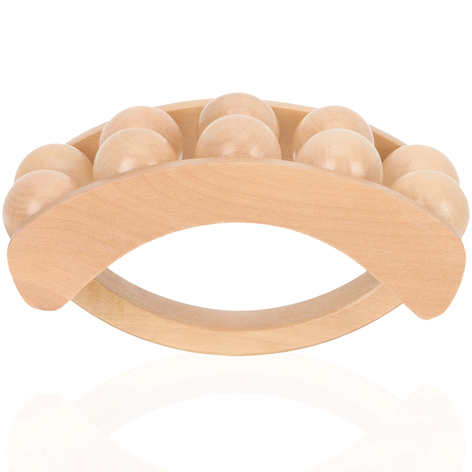 

Wooden Massage Handheld Acupressure Roller for Neck Shoulder Muscle Pain Relief Massage Roller Massager