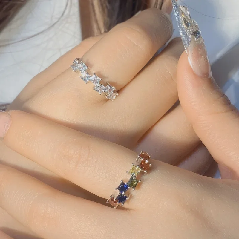 

MDLFES Moissan Diamond Style NEW Seiko imitation natural candy color tourmaline colorful gemstones