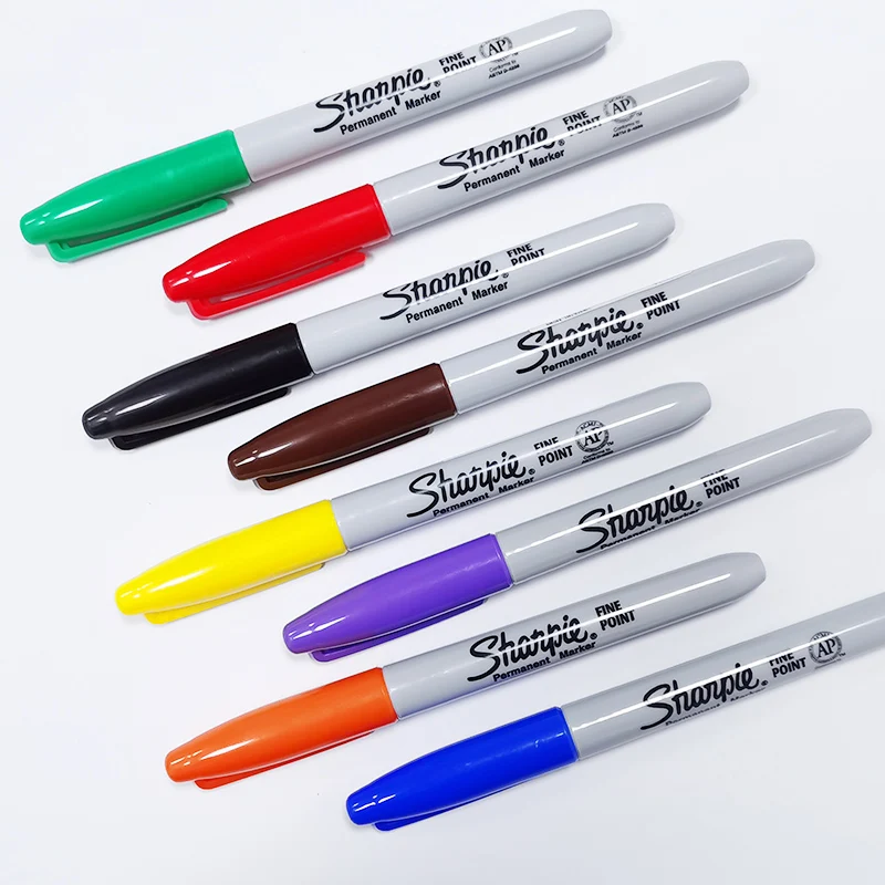 Sharpie Permanent Markers 30001 Quick Drying And Fade Resistant Fine Point Marker For Drawing, Coloring, Poster Marker 12 Count