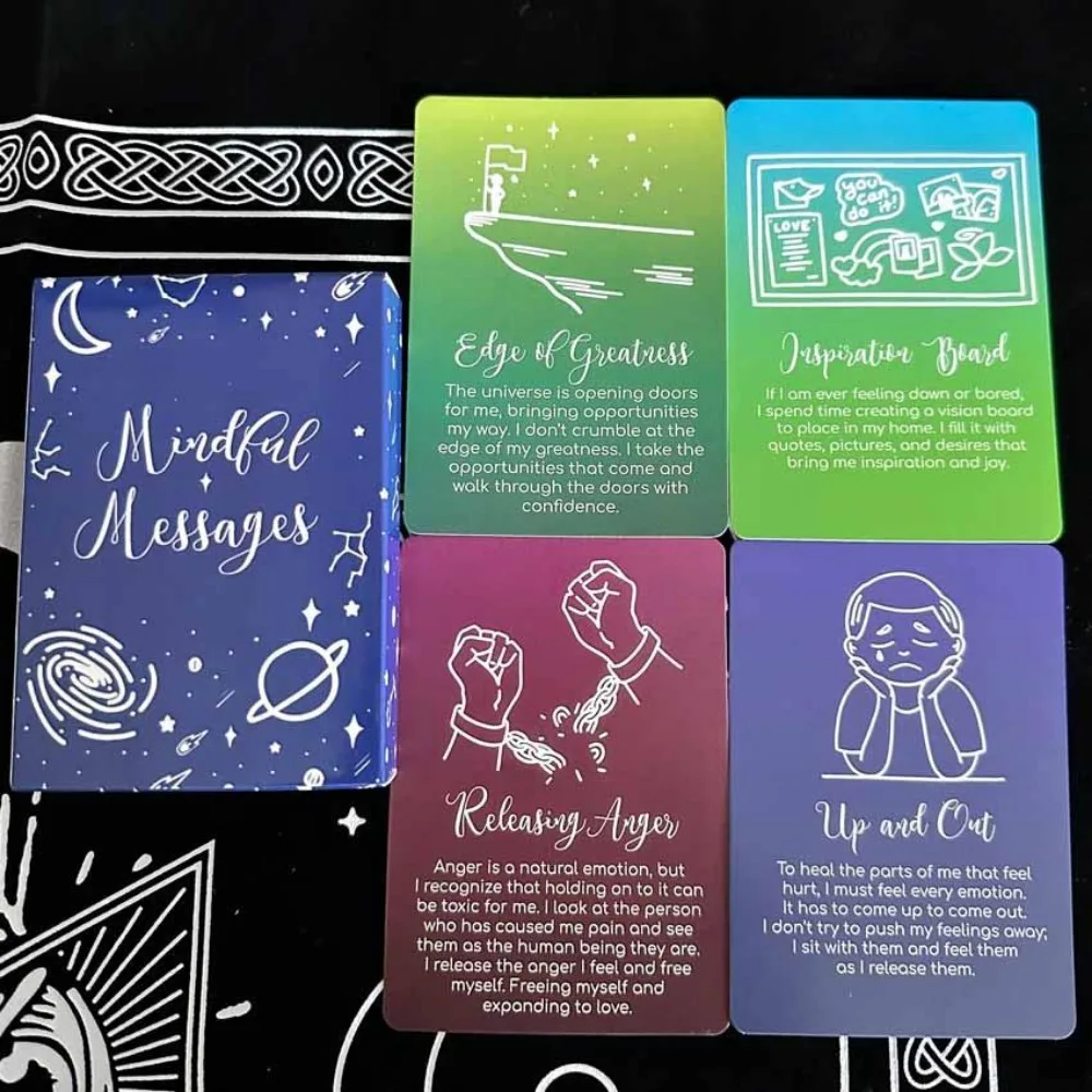 

11cm X 6.5cm Mindful Messages Cards Deck Card Game No Manual