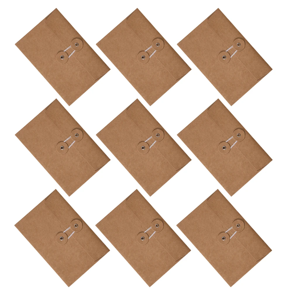 

24 Pcs Office Winding Storage Bag Business Size Envelopes Card Mailer for Letter Writing