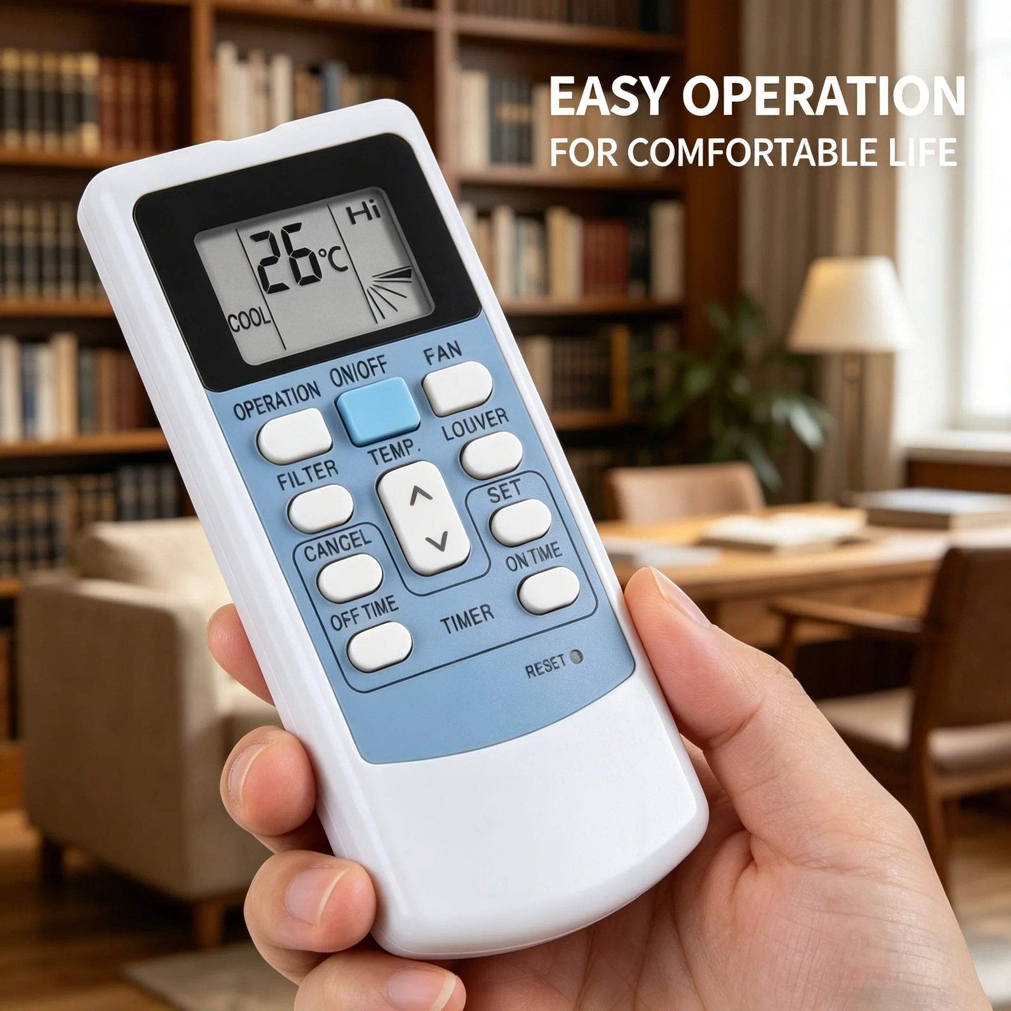

Remote Replacement LH6, Compatible with Hitachi PC-LH6 PC-LH6Q PC-LH3A Air Conditioner Plug and Play Controller