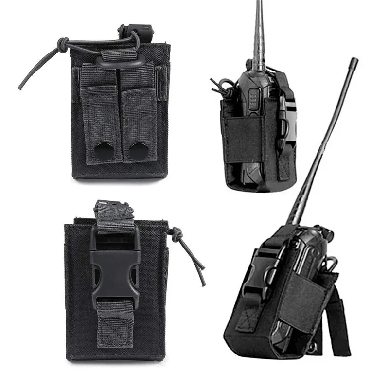 1pcs Package Pouch Walkie hunting Talkie Holder Bag Sports Pendant Molle Nylon Radio Magazine Pouch Pocket