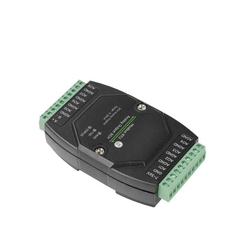 industrial-grade-8-channel-analog-output-module-rail-type-12-bit-da-converter-supports-8-channels-of-synchronous-current