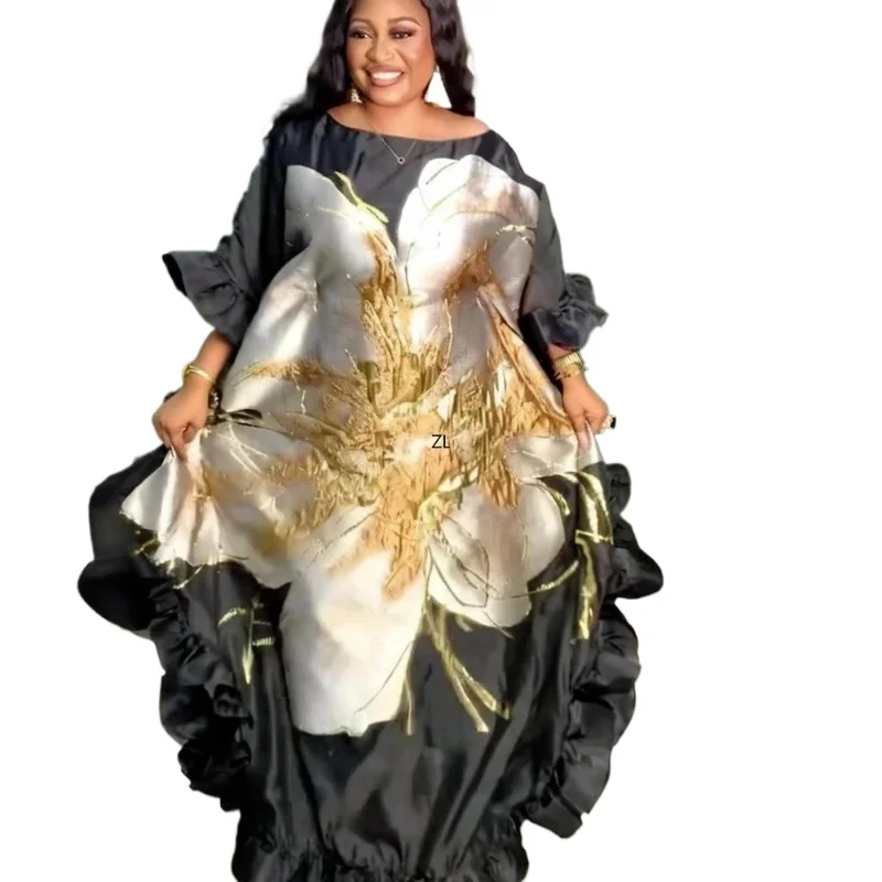 

African Dresses for Women Traditional Africa Clothing Dashiki Ankara Outfits Gown Abayas Robe Muslim Kaftan Maxi Long Dress 2026