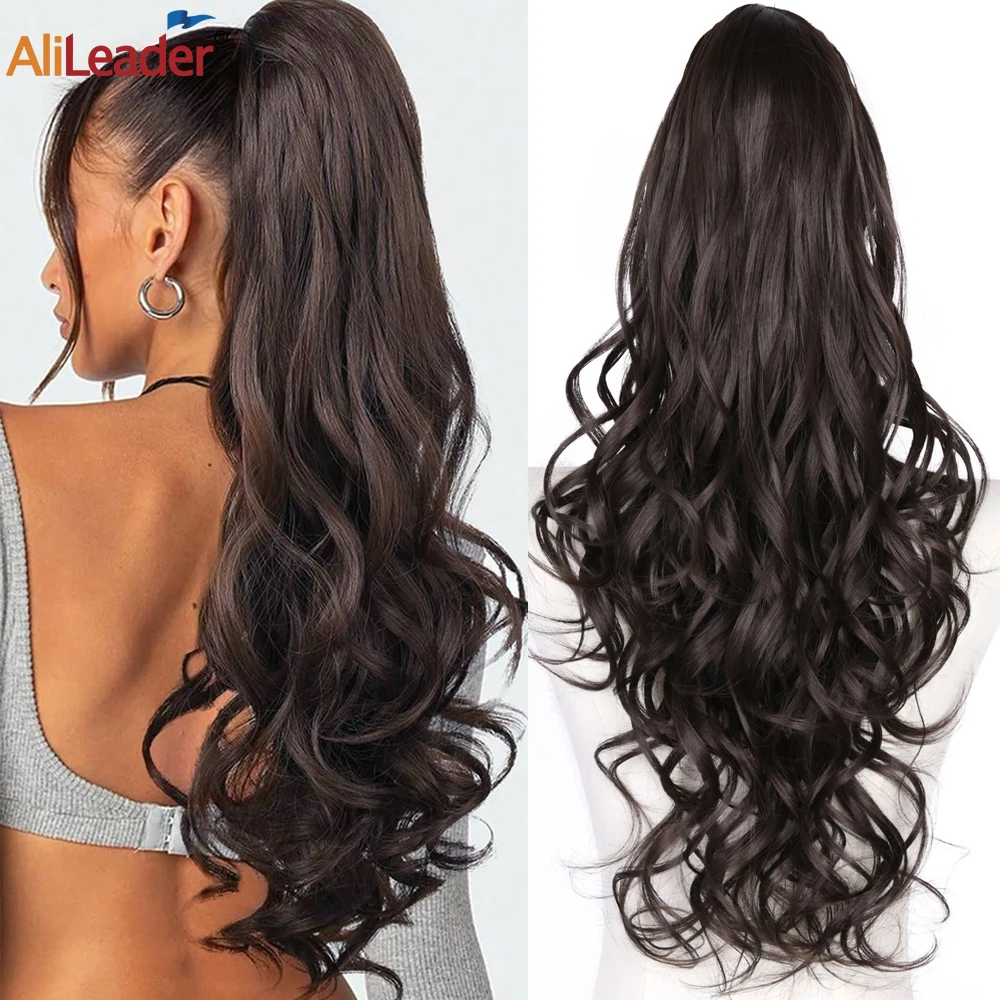 

26 Inch Drawstring Ponytail Extension Multi-Layered Pony Tails Hair Extensions Synthetic Clip In Ponytail Hairpiece For Women