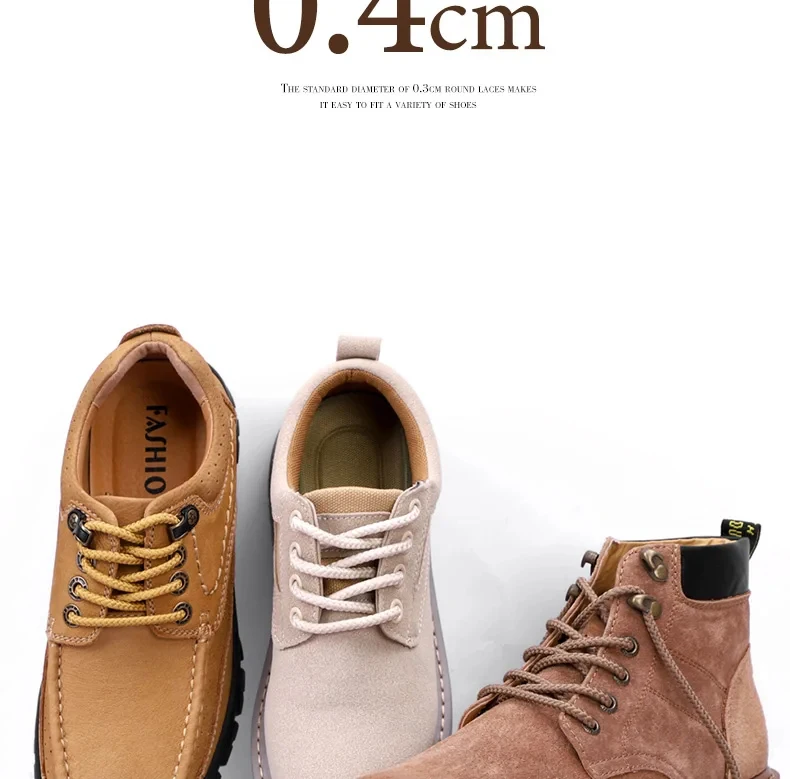 1 Paar runde Schnürsenkel für Outdoor-Wanderschuhe, Sneaker und Freizeitschuhe, hochwertige Schnürsenkel, 80/100/120/140/160 cm – Detail 5