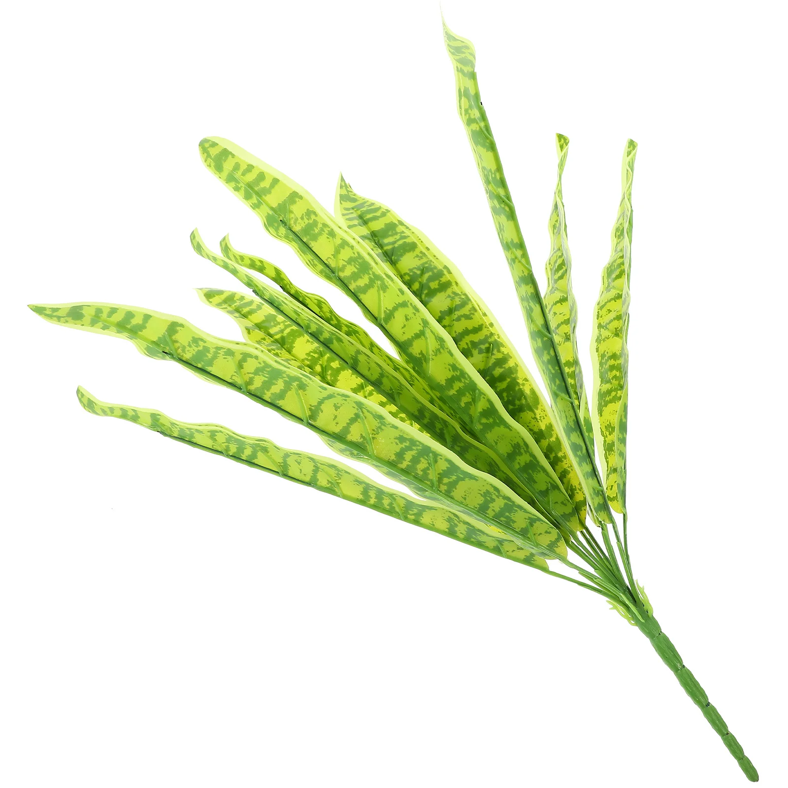 

Faux Snake Plant Artificial Potted Sansevieria Plastic Bonsai Ornament Fake Plant Decoration for Home Office Hotel