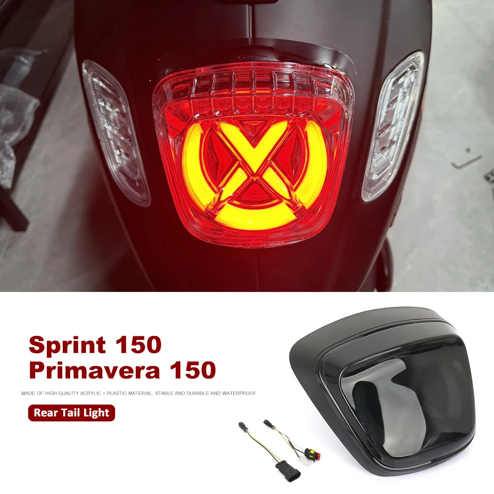 

Motorcycle Accessories Taillights Rear Tail Light Brake Blinker Stop Brake Lamp For Vespa Sprint 150 Primavera 150 Sprint150
