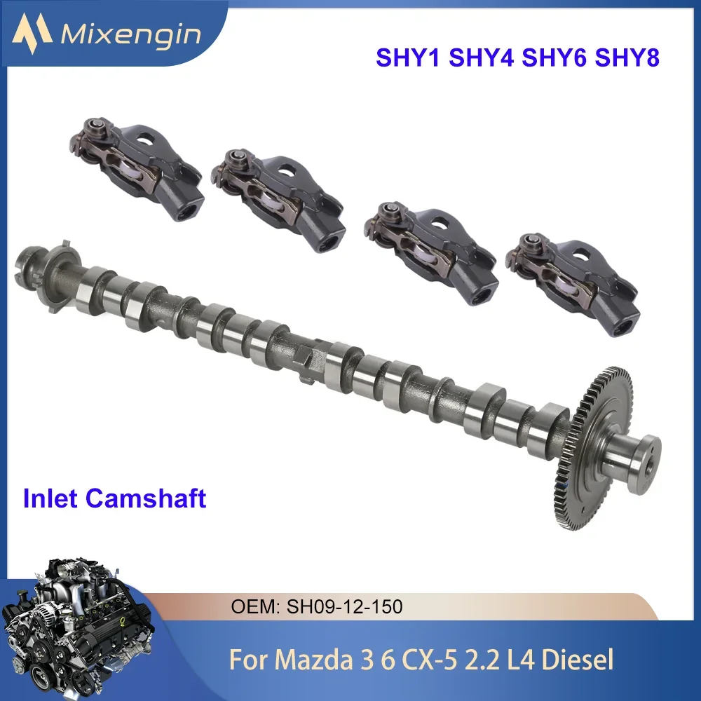 Engine Inlet OR Exhaust Camshaft rocker arm Set For 12-19 Mazda 3 6 CX5 2.2T L4 Diesel SHY1 SHY4 SHY6 SHY8 SH0112420A SH0112440A