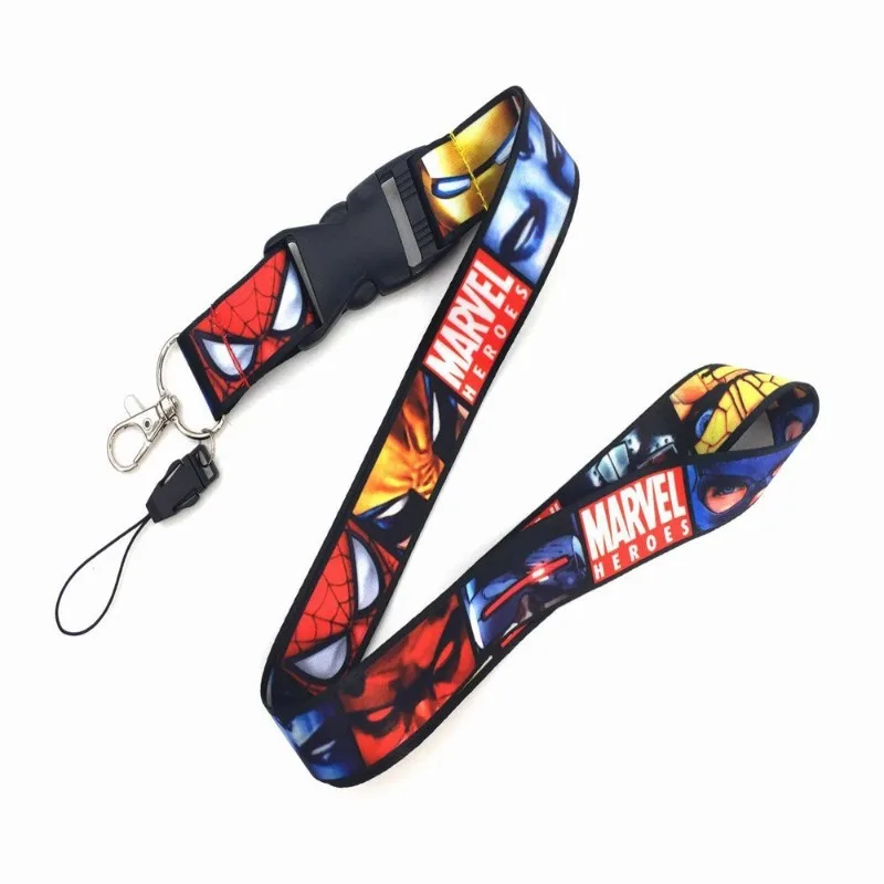 Nouveau Marvel les Avengers Spiderman Iron Man films périphériques étudiant carte d'identité Campus Bus carte Portable décoratif lanière cadeau