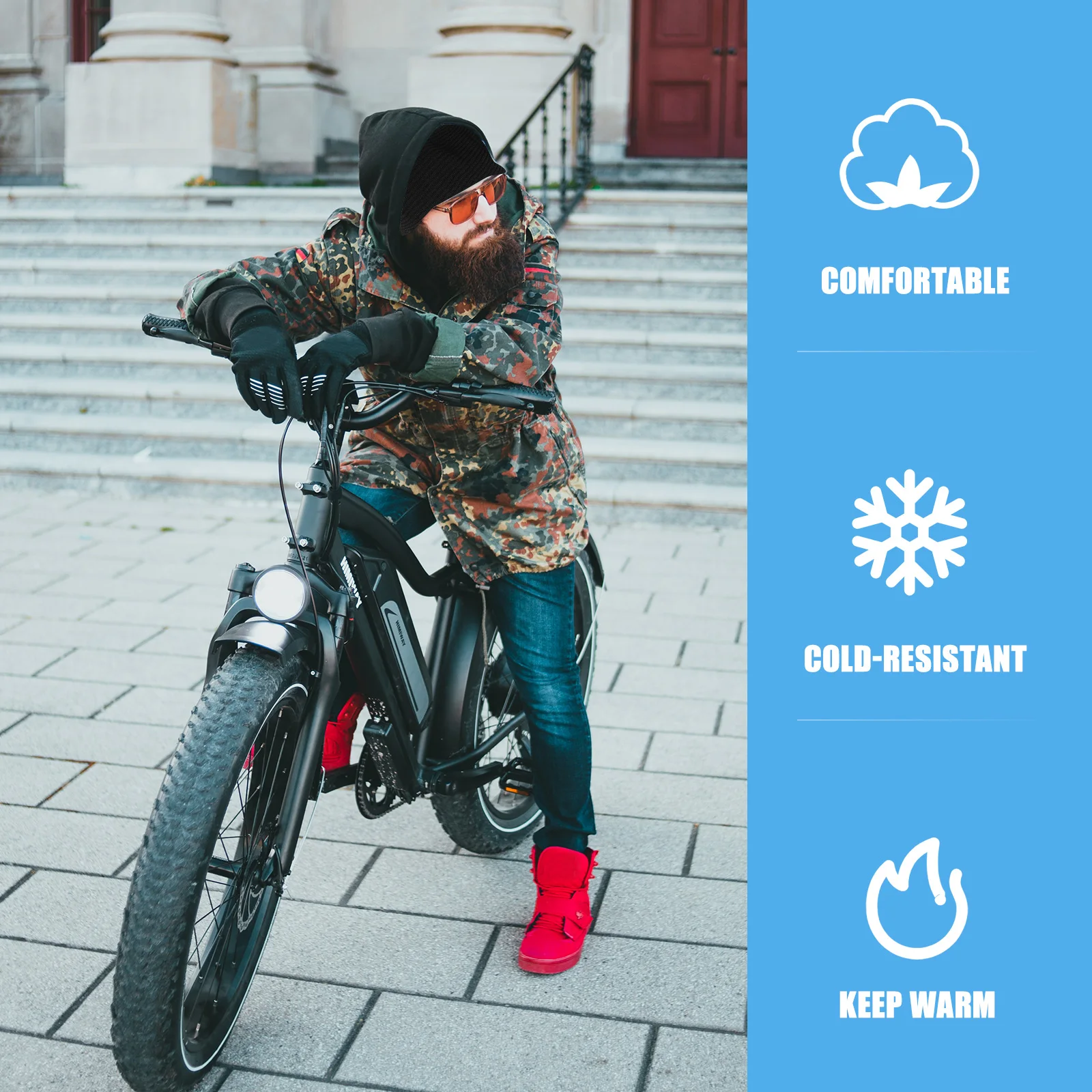 

Head Warmer Wind proof Face Guard Mask Riding Muff Yarn Accessory Versatile Cover Warm Winter Scarf Multipurpose Comfortable