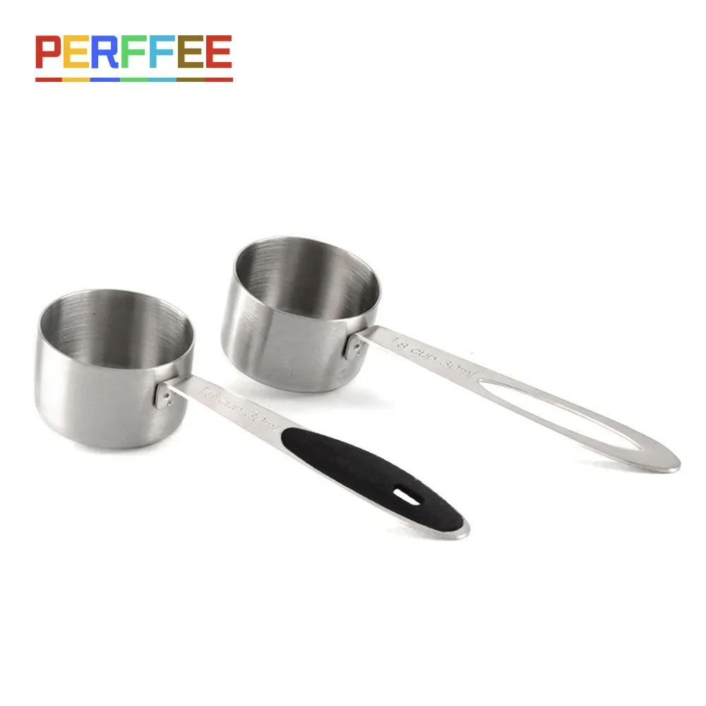 30ml/10g Coffee Bean Spoon Stainless Steel Teaspoons Measure Spoon Coffee Scoop Milk Powder Spoon Home Kitchen Measuring Tool