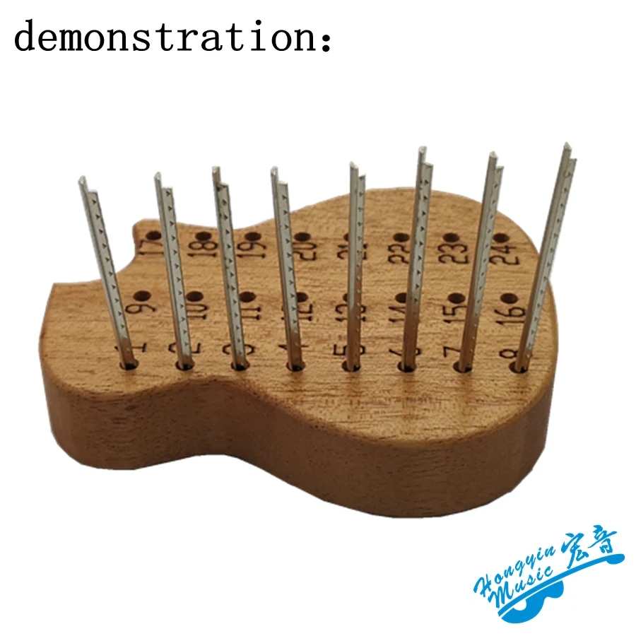 HUATOOL-Guitar Frets Wire Wooden Dish Solid   Wood Storage Box For Paddle Tea Cup Mat