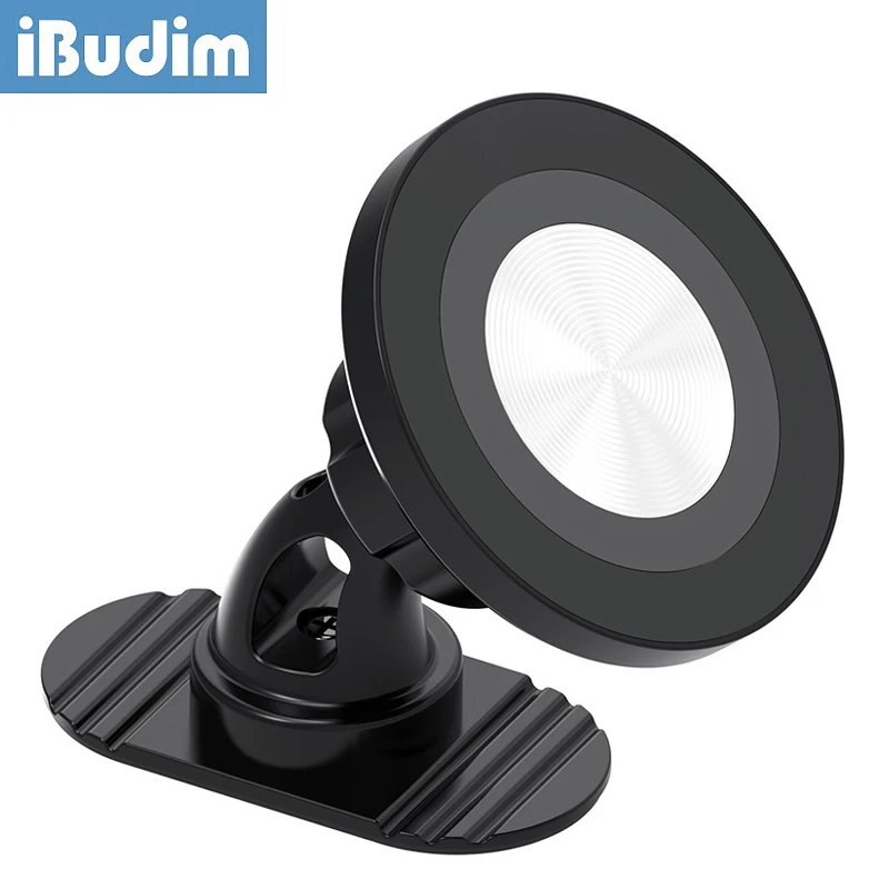 iBudim for MagSafe Car Mount Sticker Adhesive Car Dashboard Magnetic Phone Holder for iPhone Samsung Xiaomi Strong Magnet Stand