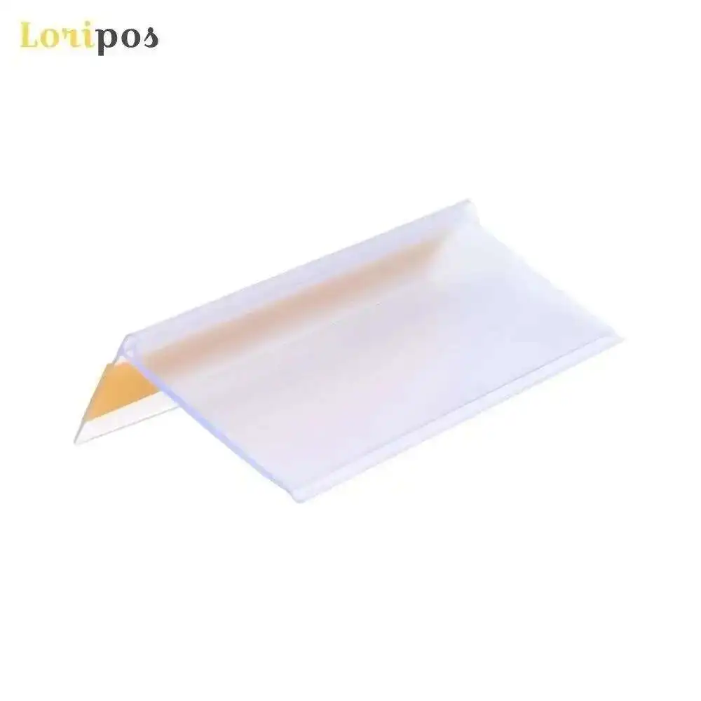 Strip Self-adhesive Data Label Holder Tray Rack Shelf Edge Display Clear Scanner Rail Price Tag Card Sign Frame Pop Clip Talker - Image 4