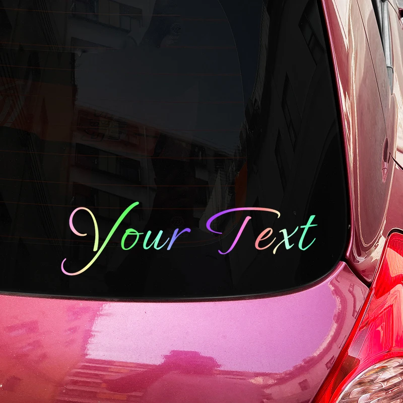 1 قطعة مخصص فقط النص ملصقات السيارات شخصية مقاوم للماء DIY بها بنفسك نافذة السيارات الوفير هود الزجاج الأمامي الخلفي شارات الفينيل