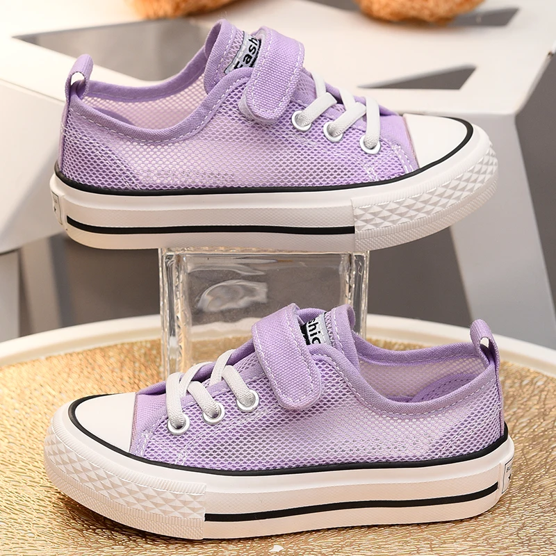 

Детские кеды для девочек, сетчатые дышащие туфли для маленьких девочек, новинка весна-лето 2026