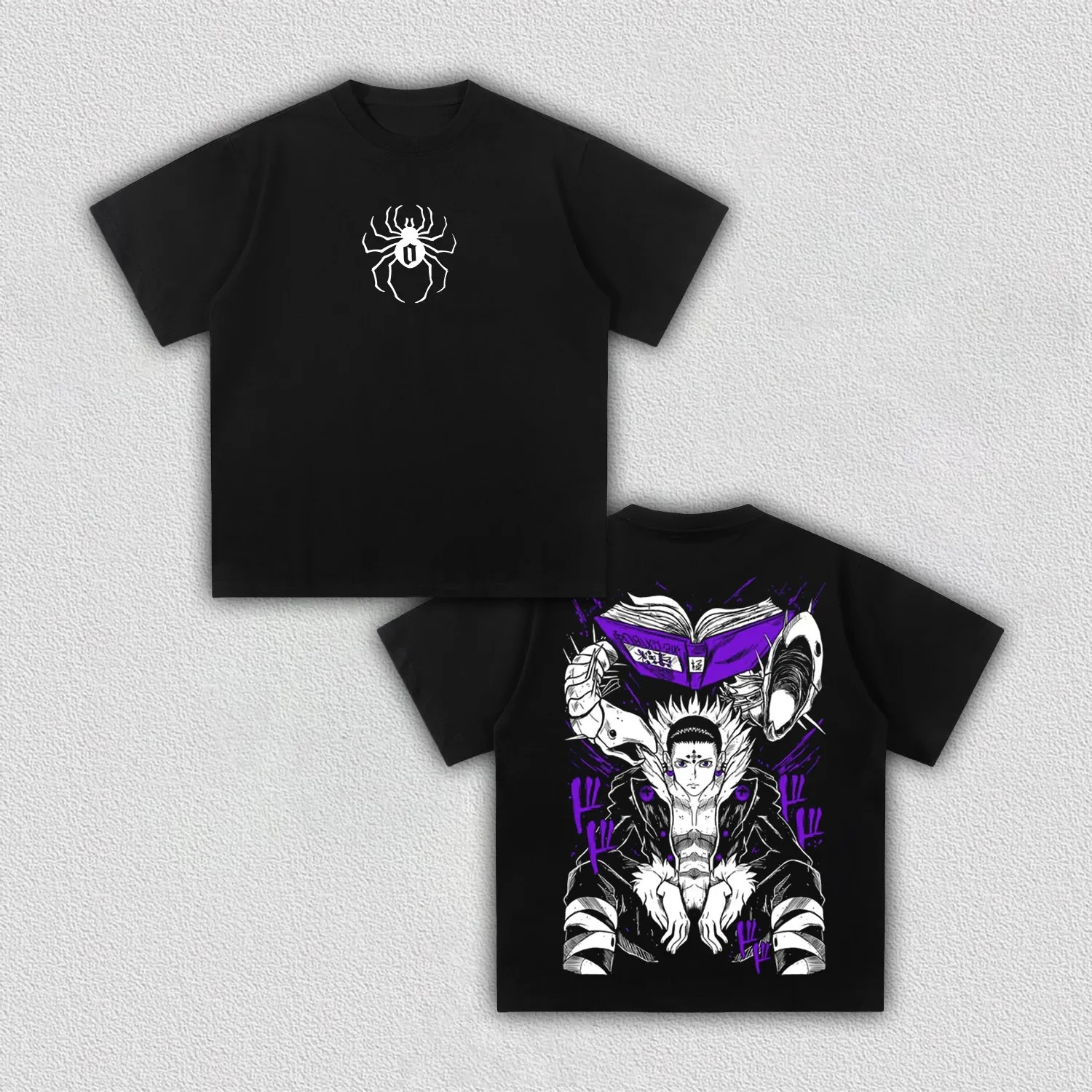 T-shirt Hunter X Hunter Chrollo Lucilfer Phantom Troupe imprimé, Anime Harajuku Streetwear, unisexe, à manches courtes et coupe oversize.
