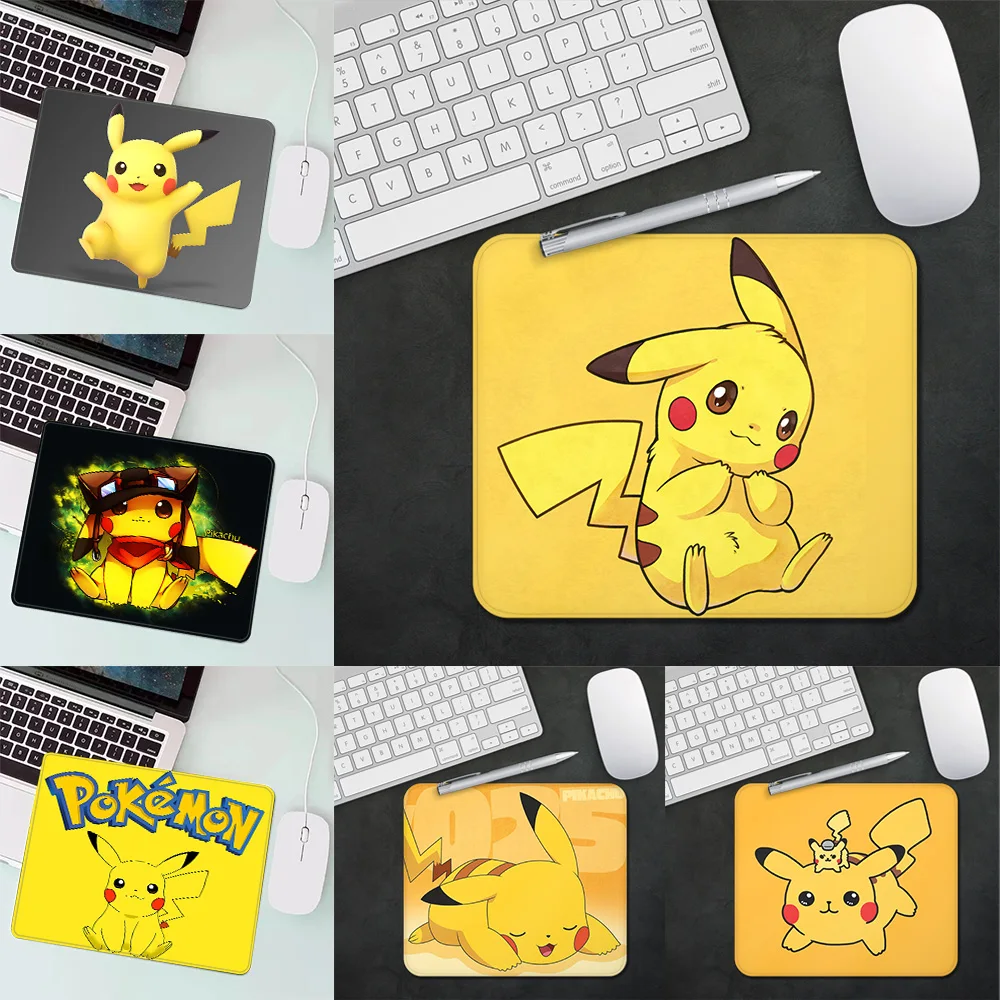 

Pink P-Pikachus Gaming Mouse Pad XS Small Mousepad For PC Gamer Desktop Decoration Office Mouse Mat Deskmat Rug