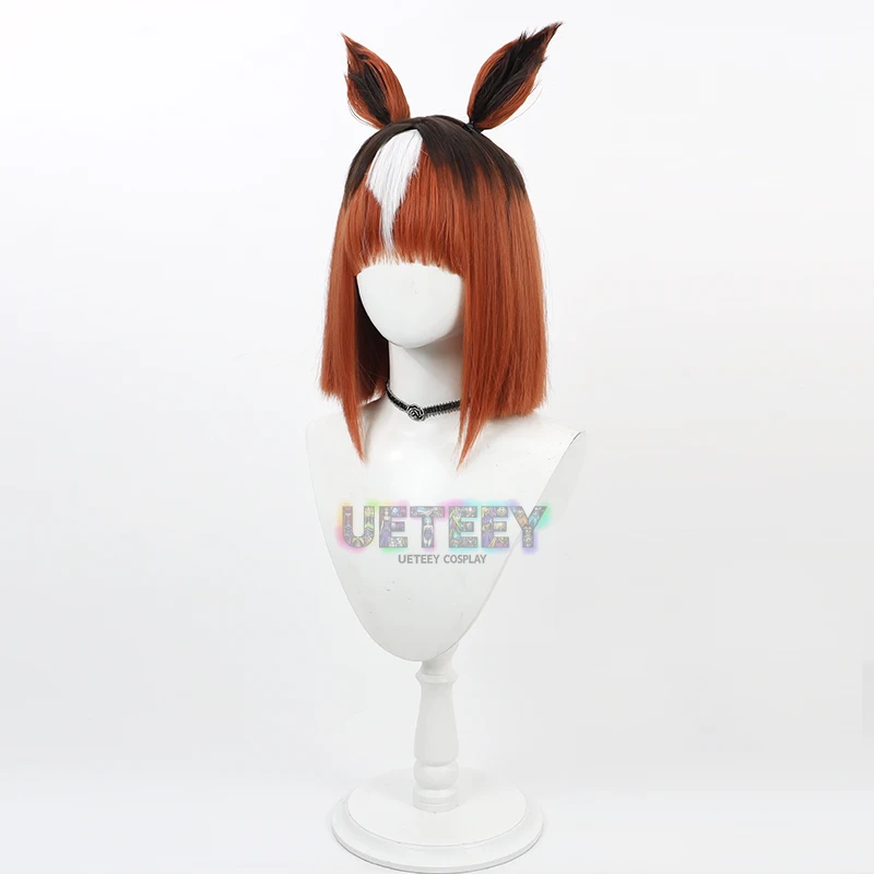 UETEEY Uma Musume Pretty Derby Win Primera شعر مستعار تأثيري آذان ذيل أنيمي لعبة لعب الأدوار الدعامة الشعر الاصطناعية ألياف مقاومة للحرارة