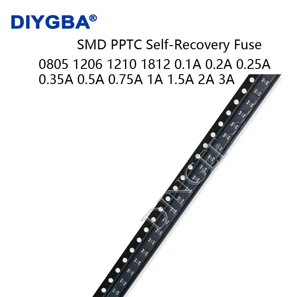 20PCS 0603 0805 1206 1210 1812 0.1A 0.2A 0.25A 0.35A 0.5A 0.75A 1A 1.5A 2A 3A PPTC Self-Recovery Fuse SMD FUSE Resettable SMD