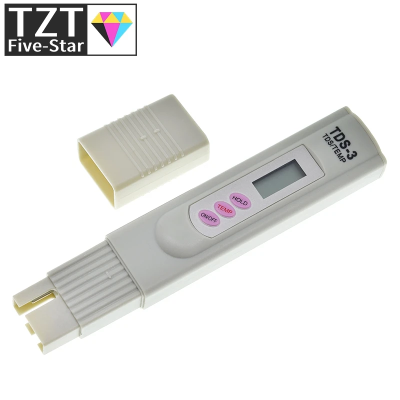 TZT LCD PH TDS-3 Meter Tester Pen Digital Filter Pen Digital High Accurate Filter Measuring Water Quality Purity test tool