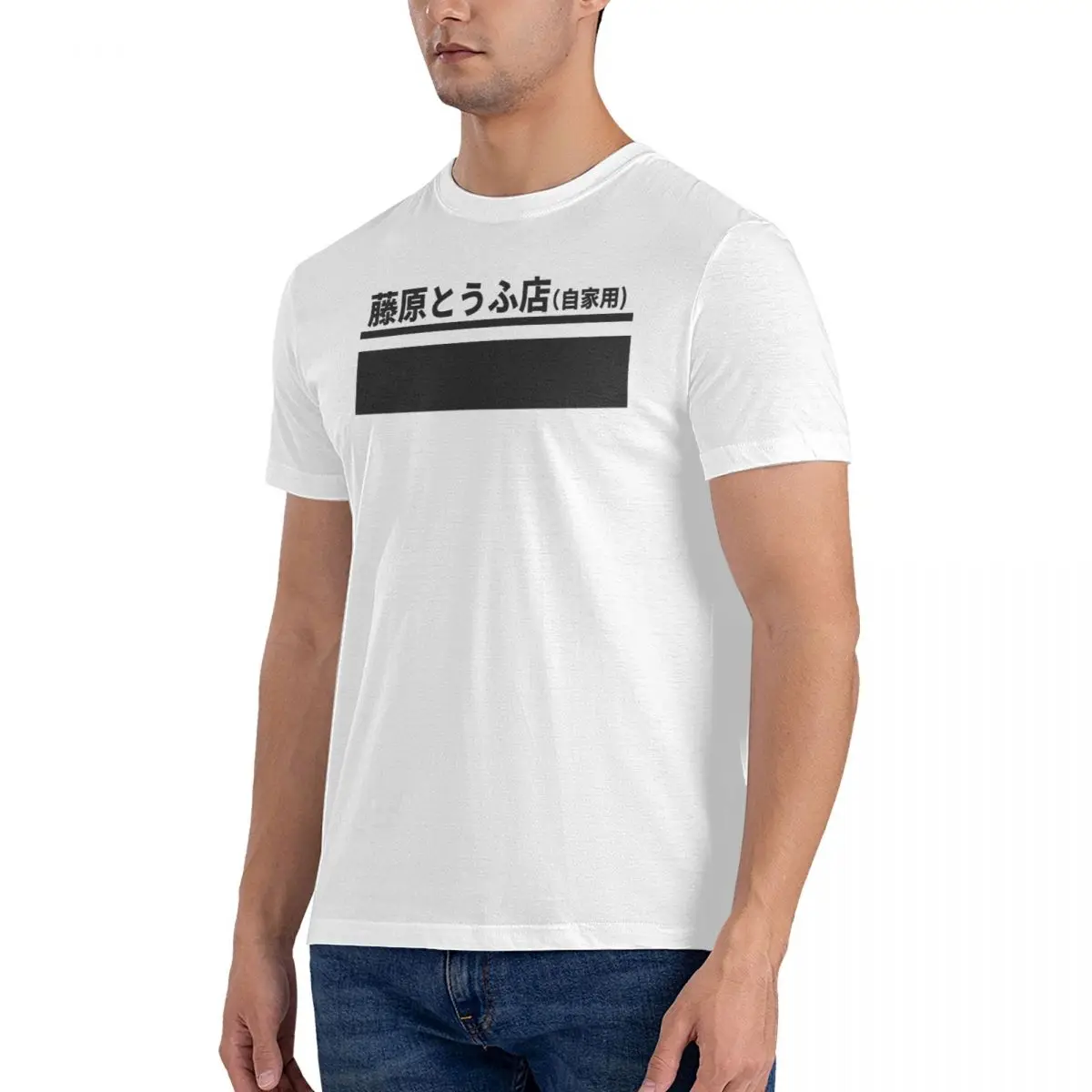 Sign T Shirt Men's 100% Cotton Novelty T-Shirt Crewneck I-Initial D Tees Short Sleeve Clothes Printed