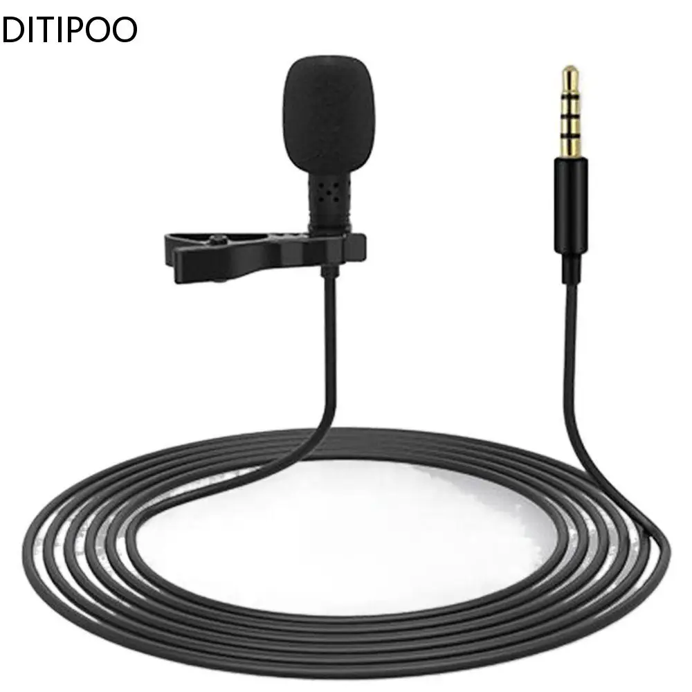 

Portable Lavalier Mini Microphone Condenser Clip-on Lapel Mic Wired USB 3.5mm Type-C Microfon For Phone for Mac Laptop PC