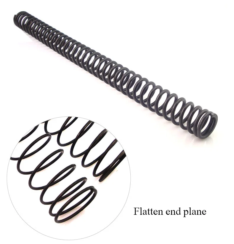 2 Stück Federstahl-Druckfeder, Rückholfeder, Drahtdurchmesser 1,0 mm, 1,2 mm, 1,5 mm, 65 Manganstahl, lange Federn, Länge 300 mm – Detail 3