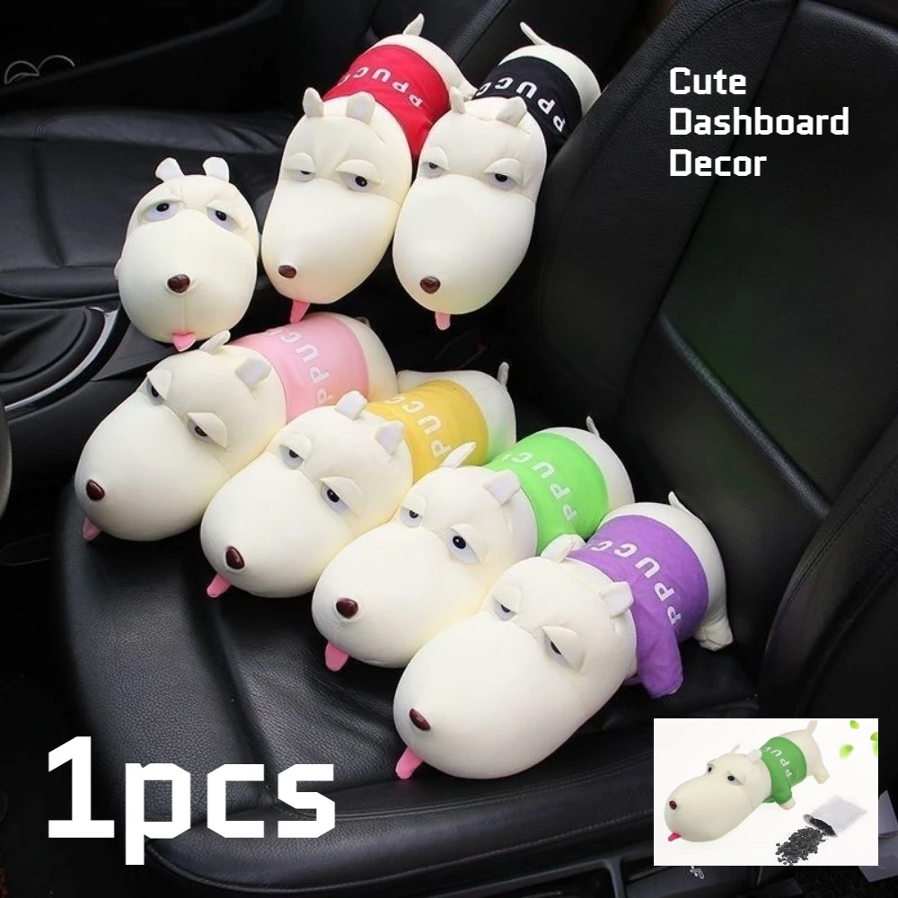 1PC Activated Charcoal Dog Odor Absorber Car Deodorizer Dashboard Decoration for Vehicle Home【Assorted colors】