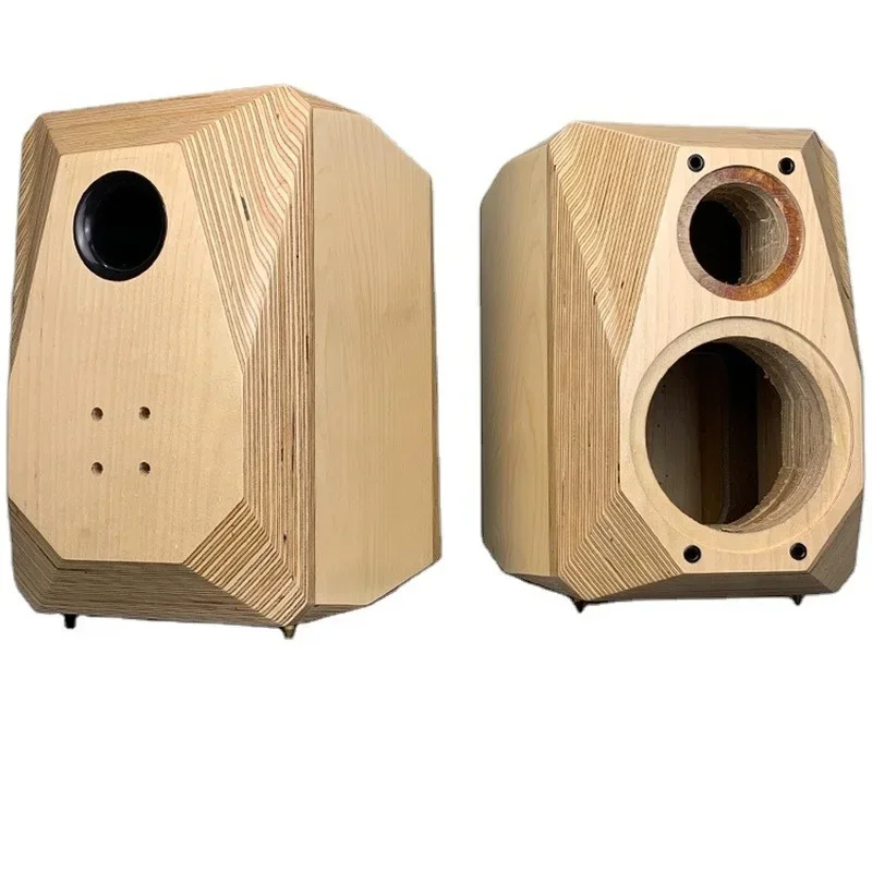 Y-034 5/6.5/8/10 inch empty speaker cabinet two way real soild wood chassis/case/cabinet bookshelf speaker classic