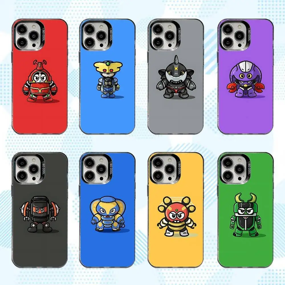 

B-Robo K-Kabutack Cute Phone Case For iPhone 16,15,14,13,12,11,Mini,Pro,SE,MAX White Matte Shockproof Cover