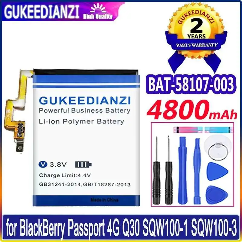 

Mobile Phone Battery Bat-58107-003 4800Mah For Blackberry Q30 SQW100-1 SQW100-3 Passport 4G