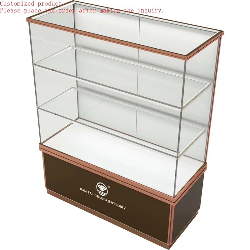 

Custom.Model New Ship Fully Assembled Versatile Showroom Display Case Square Cabinet Streamline Jewelry Standard Showcase