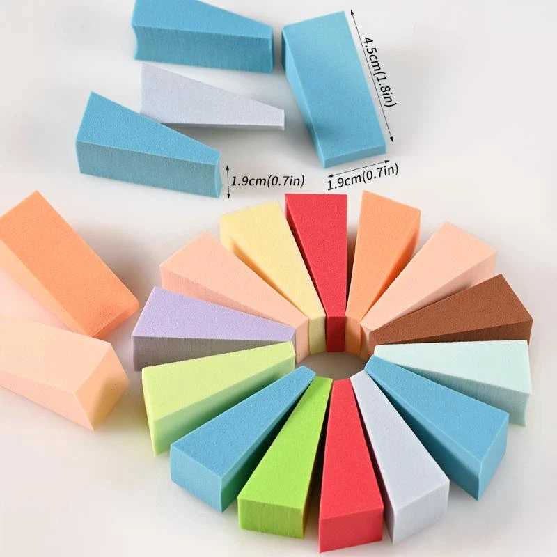 Hot Sale 10/50/100Pcs Wedge Shaped Soft Mini Makeup Sponge Foundation Powder Wet And Dry Sponge Makeup Beauty Tools